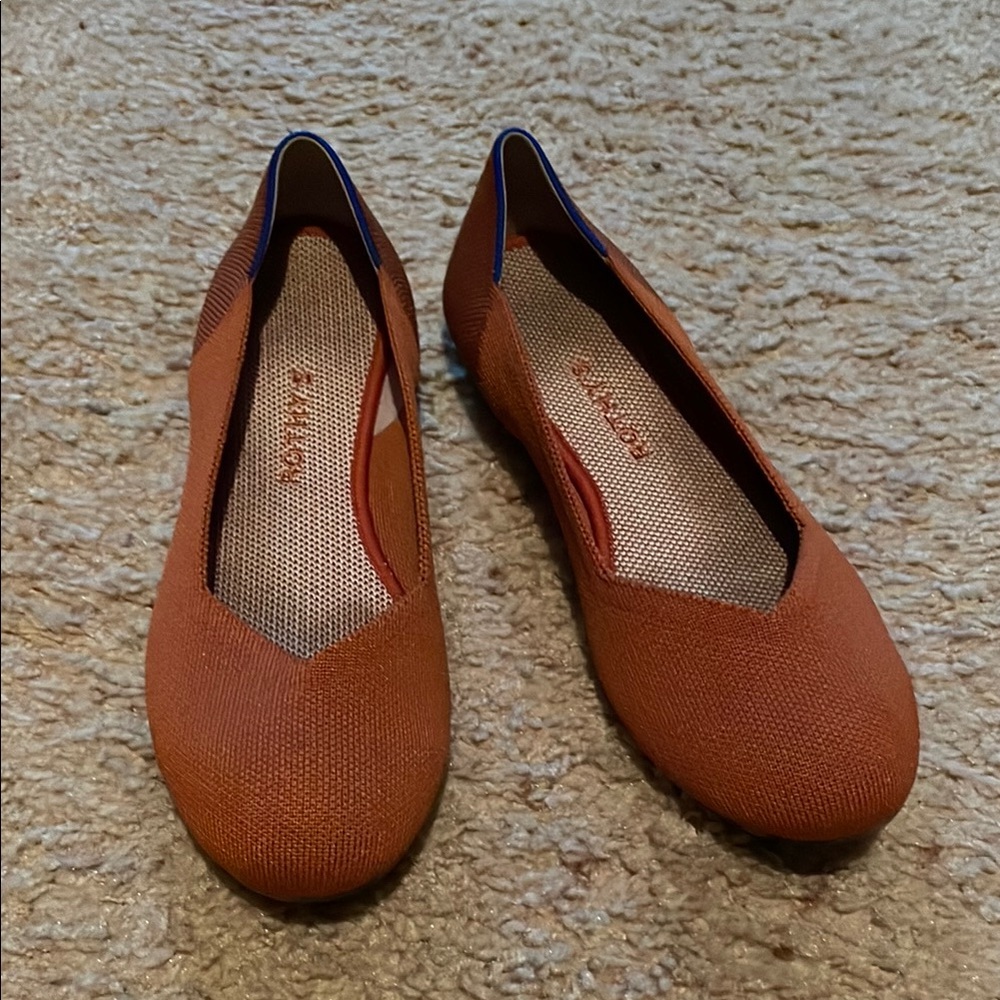 Rothy's Flats Burnt Orange Color